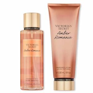 VS Victoria's Secret Amber Romance Fragrance Lotion and Mist Set NEW
